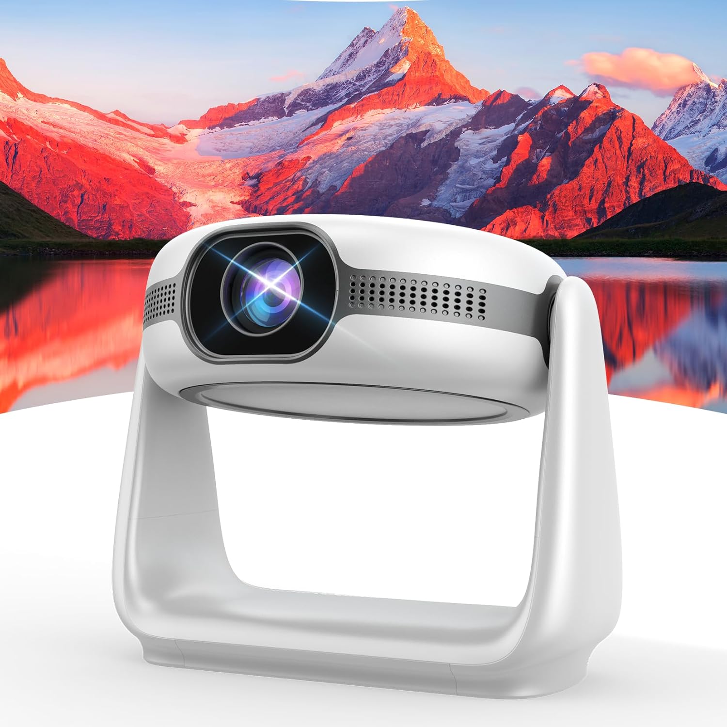 Vevshao A10 Smart 4K Mini Portable Projector with Built-in Battery