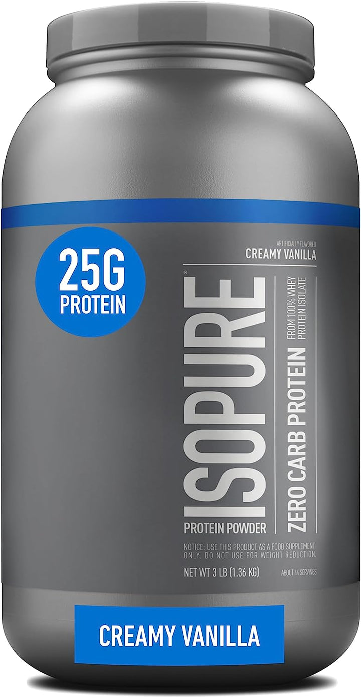 Isopure Zero Carb Protein Powder Creamy Vanilla (3.4 lb / 1.5 kg)
