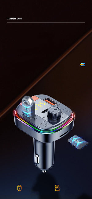 HiGi T832 Car MP3 Bluetooth FM Transmitter & QC3.0 Fast Charger (Model T832)