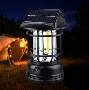 Vintage Solar-Powered Retro Camping Lantern (Rechargeable)
