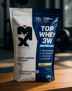 Max Titanium Top Whey 3W Mais Performance Vanilla (1.8kg)