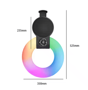 3-in-1 RGB Ring Light with Bluetooth Speaker & Phone Holder (Model L-16)
