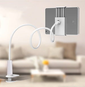 Flexible Long Arm Gooseneck Bedside Phone & Tablet Holder (Model Universal Lazy Bracket)