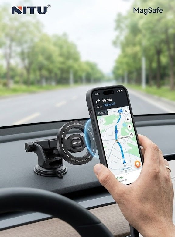 Nitu MagSafe Magnetic Rotate Dashboard Phone Stand (Model NT-NH20)