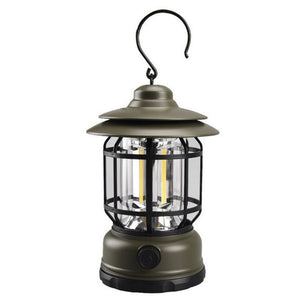 Elite Vintage Ambient Camping Lantern – Rechargeable & Dimmable