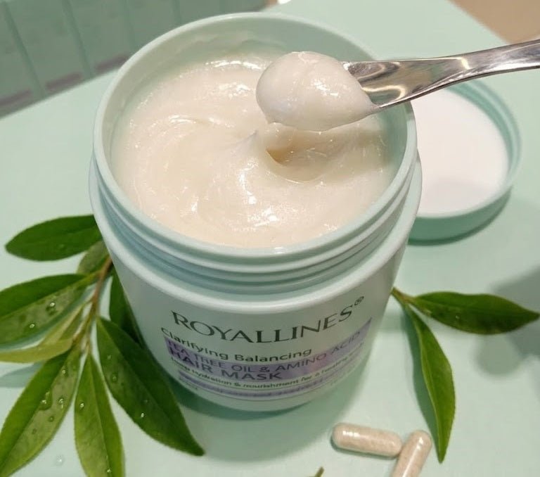 Royallines - Clarifying Balancing Tea Tree Oil & Amino Acid Hair Mask (500ml)