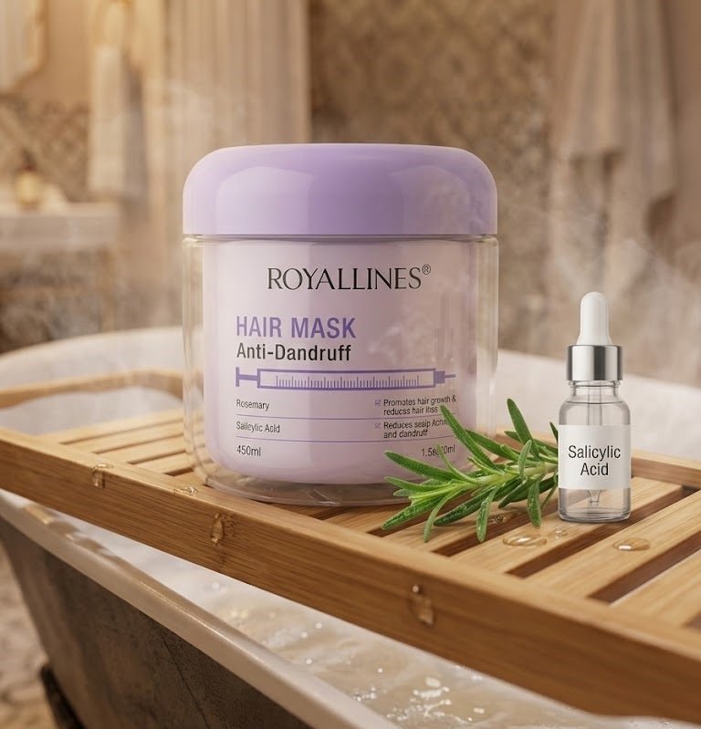 Royallines Hair Mask – Anti-Dandruff Rosemary & Salicylic Acid (450ml)