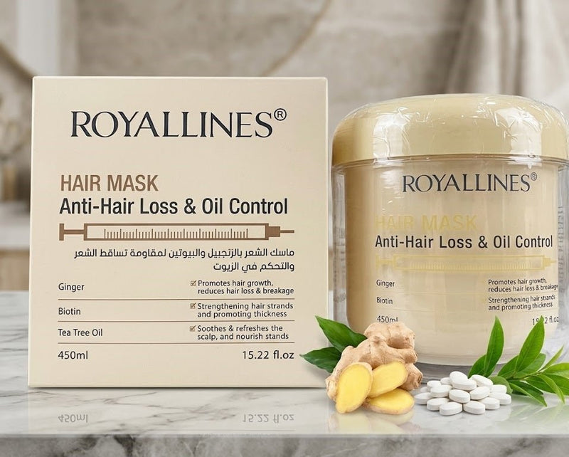 Royallines Hair Mask - Anti-Hair Loss & Oil Control (450ml)