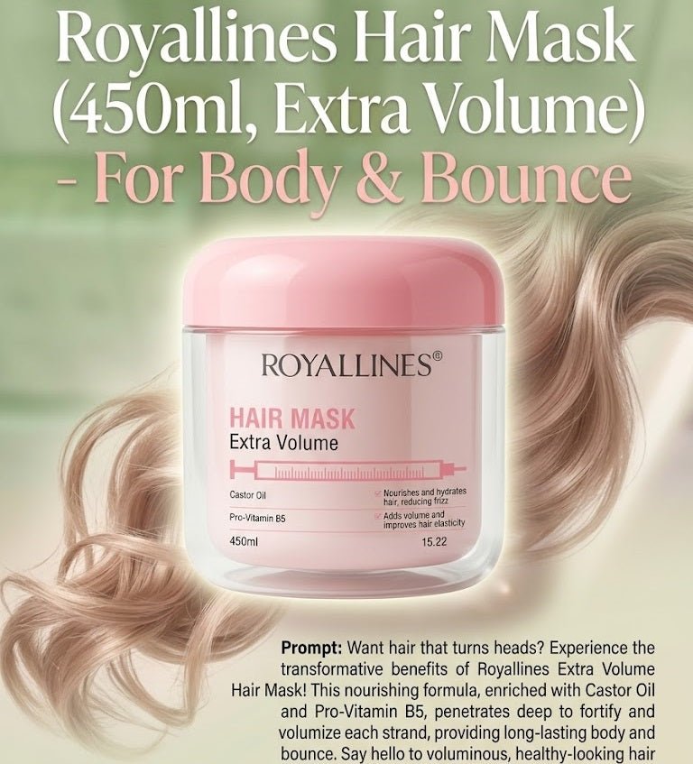 Royallines - Hair Mask Extra Volume (450ml)