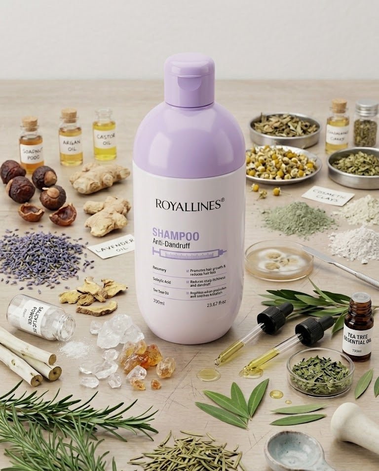Royallines Anti-Dandruff Shampoo Rosemary + Salicylic Acid + Tea Tree Oil (700ml)