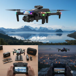 JS39P Smart Intelligent Aerial Drone with Display Remote & 4K Camera