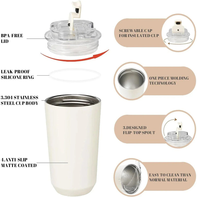 SMEG Stainless Steel Vacuum Insulated Tumbler Mug (250ml)