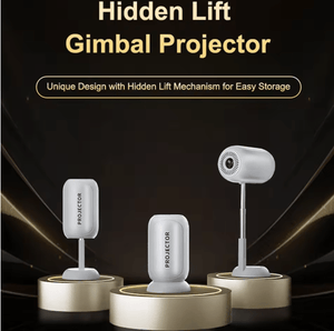 Vertical Smart HD Portable Mini Projector with 180° Rotation