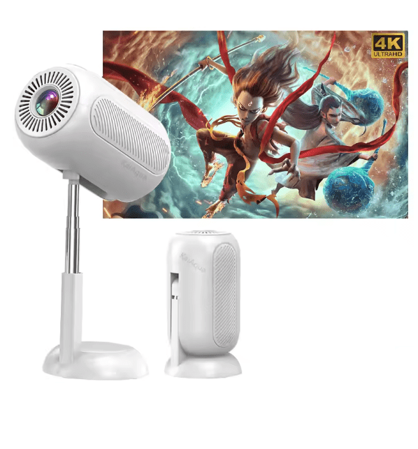 Vertical Smart HD Portable Mini Projector with 180° Rotation