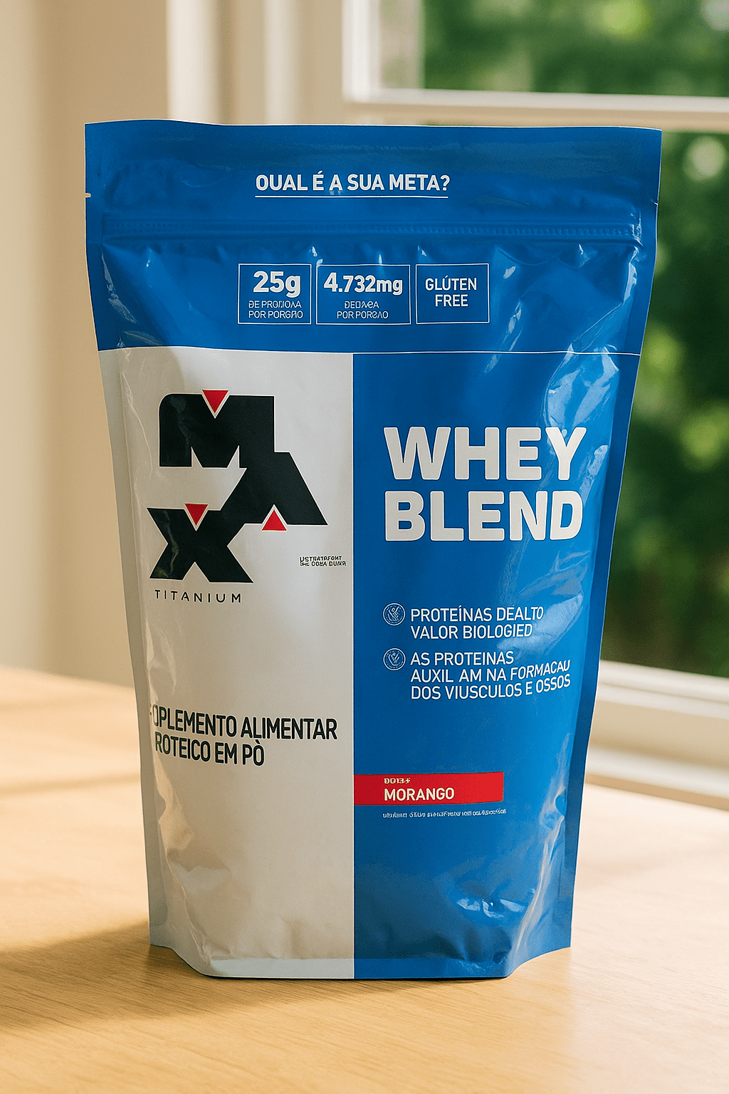 Max Titanium Whey Blend Morango (Strawberry) (1.8kg)